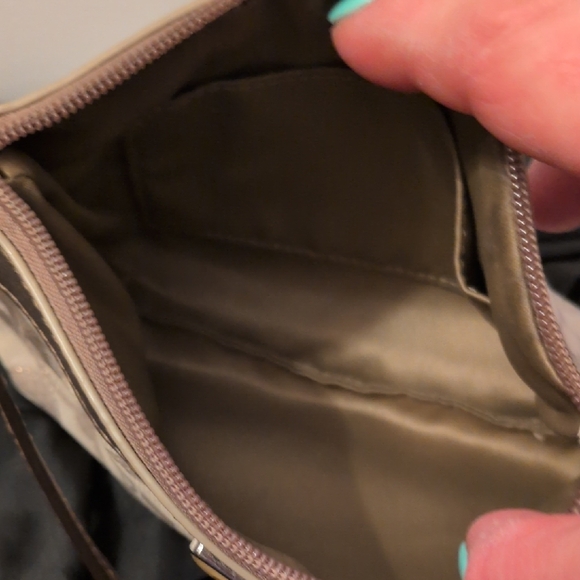 Coach Metallic Beige Wristlet - Picture 8 of 11